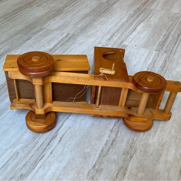 26” Handmade Vintage Wooden Toy Truck/ Dump Truck - Can Be Used As Home Decor - Picture 10 of 10